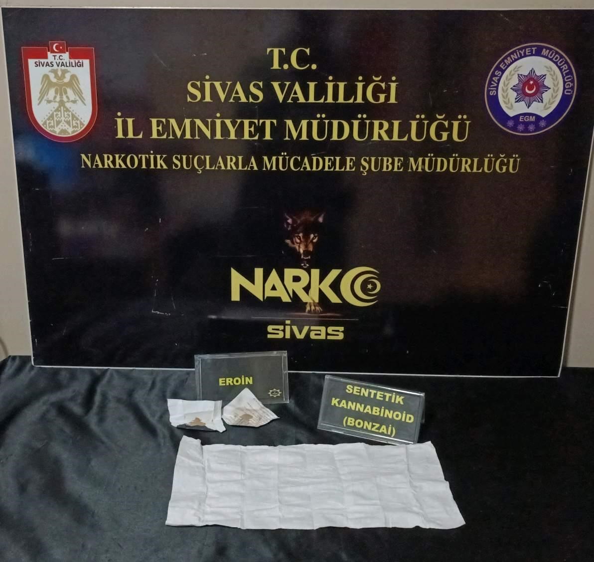Sivas’ta narkotik operasyonu: 3 kişi tutuklandı