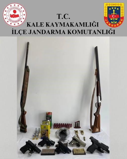 Kale’de düzenlen silah operasyonunda 2 şüpheli yakalandı