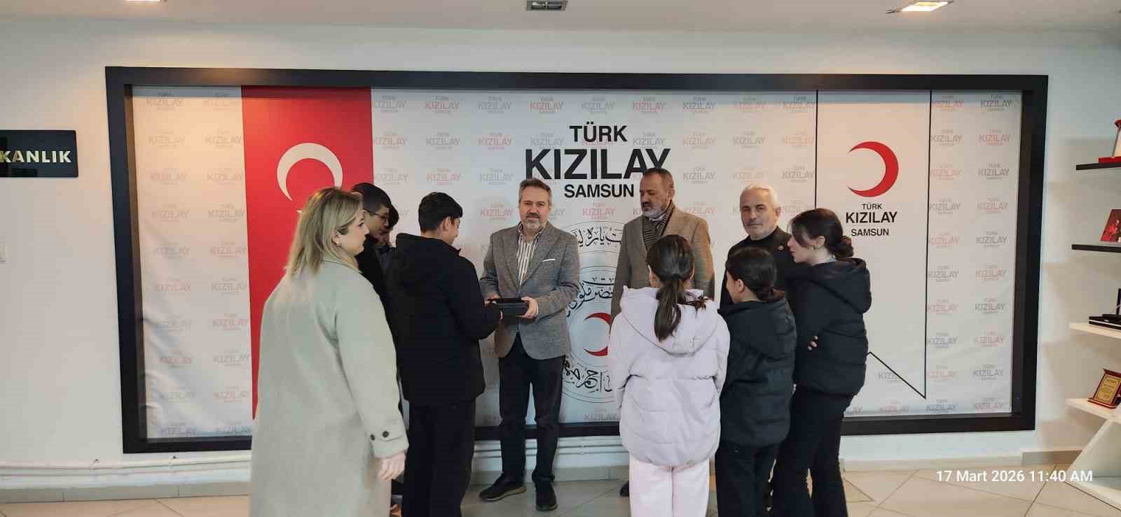 Samsun Çocuk Evlerinden Gazze için anlamlı bağış
