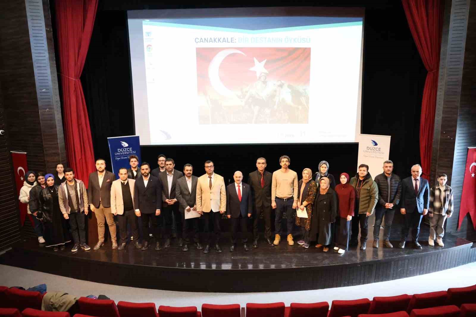 Düzce Üniversitesi’nde Çanakkale Zaferinin 111. yılı kutlandı