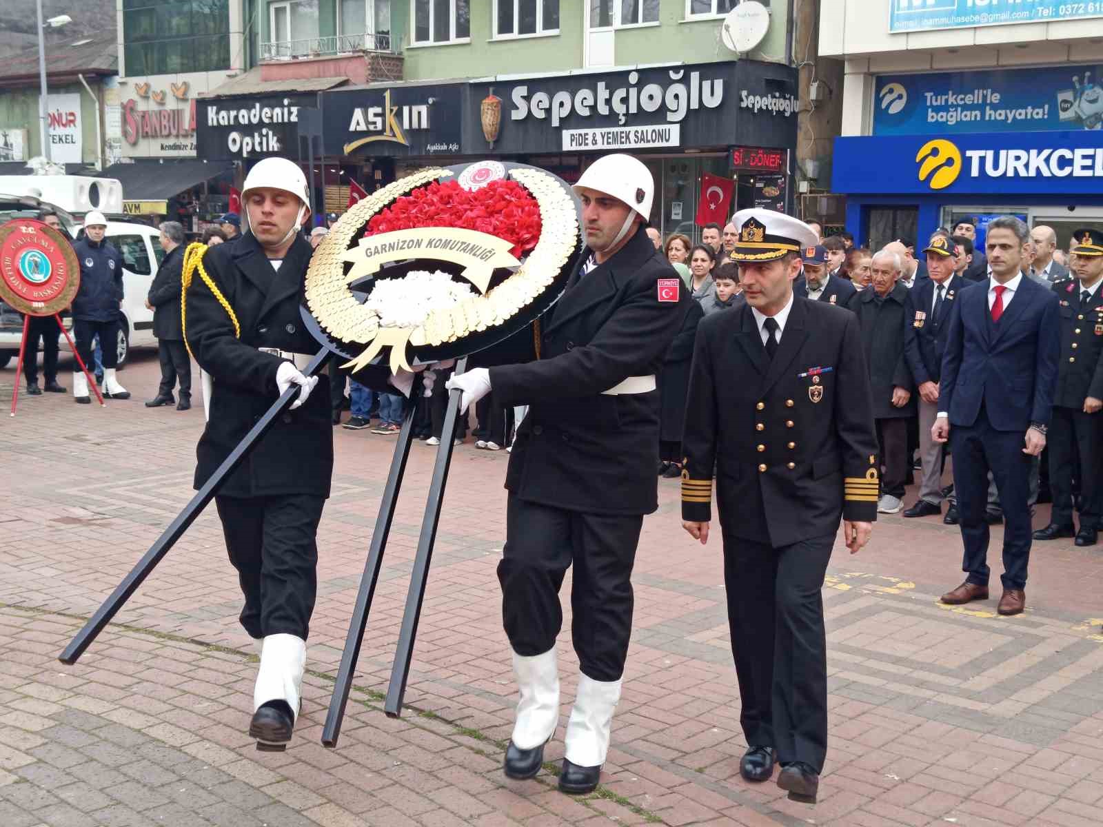 Çanakkale Zaferi’nin 111. yıldönümü Çaycuma’da törenlerle kutlandı