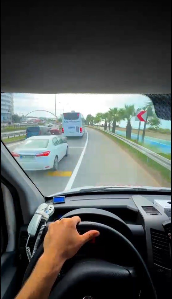 Giresun’da trafikte ambulans duyarlılığı