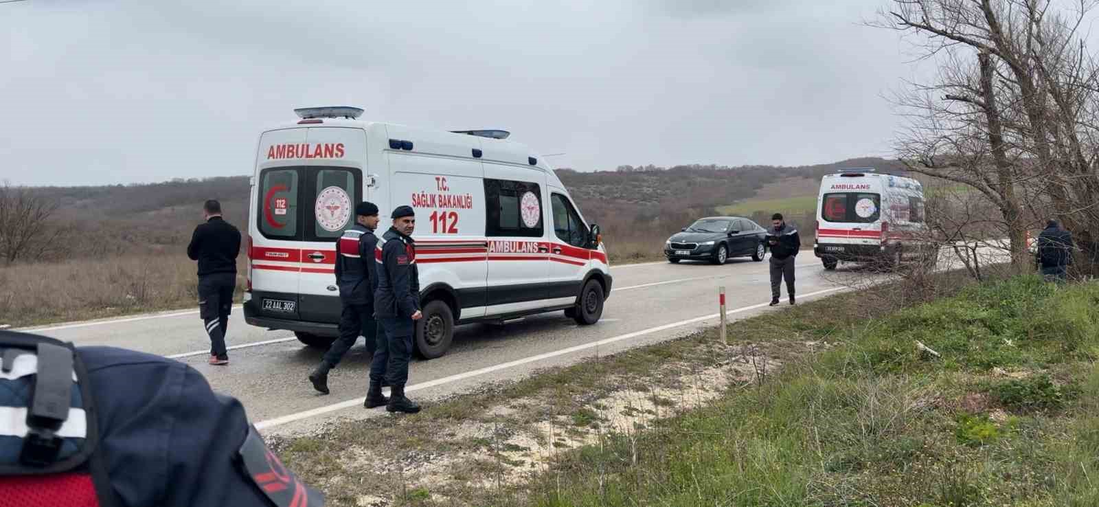 Edirne’de trafik kazası: 3 yaralı