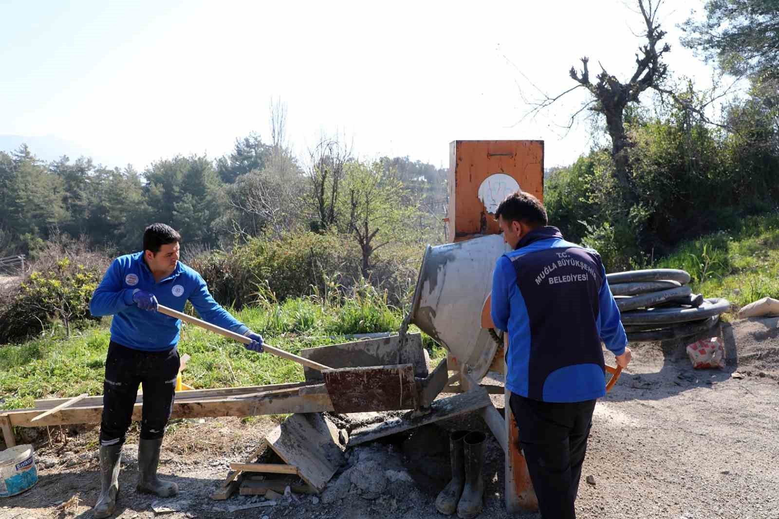 Üreticinin talebi üzerine sulama havuzu kapasitesi 30 tona çıkarıldı