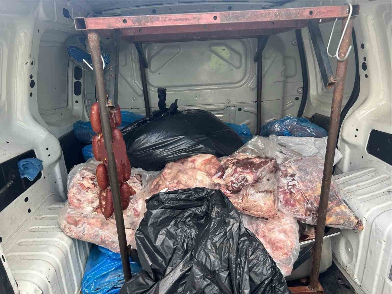 Kırşehir’de 340 kilogram bozulmuş et ele geçirildi