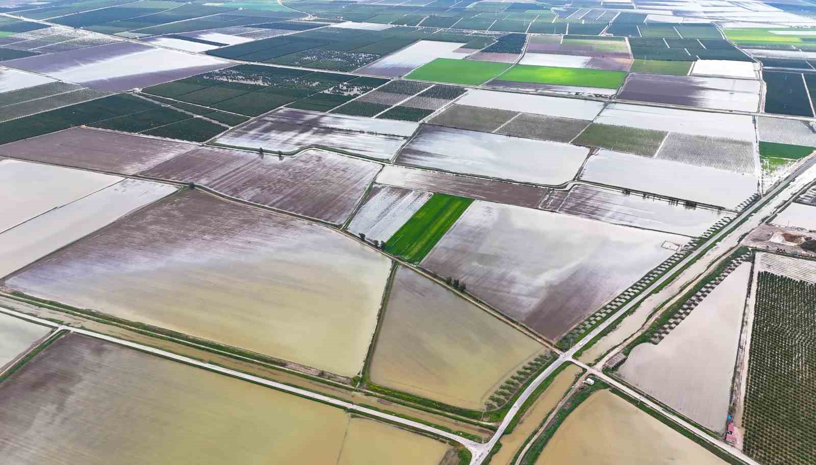 Çukurova’yı yağmur vurdu: Tarım arazileri sular altında