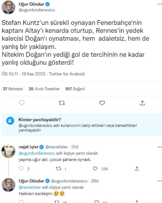 Uğur Dündar maç biter bitmez Kuntz'a ateş püskürdü! Nejat İşler de olaya dahil oldu