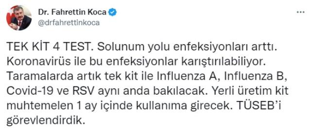 Bakan Koca koronavirüs vaka sayılarını paylaştı: Büyük bir artış beklenmiyor