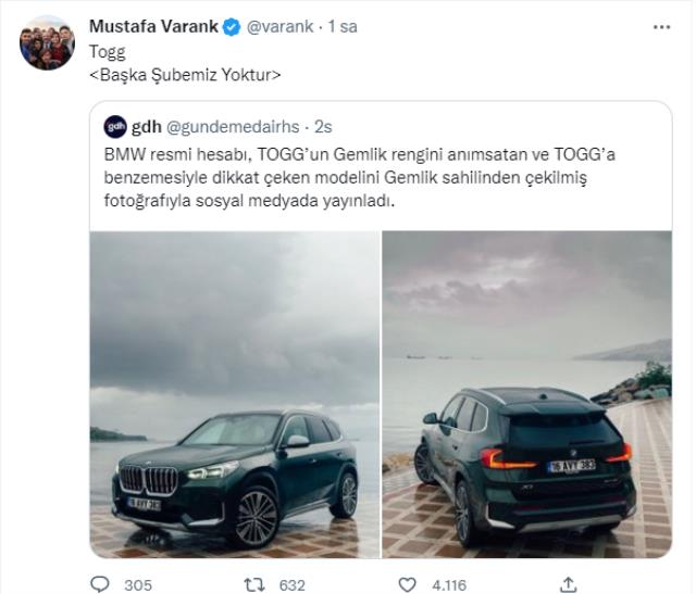 BMW yeni modelini Gemlik'ten yaptığı paylaşımla tanıttı, Bakan Varank espriyi patlattı