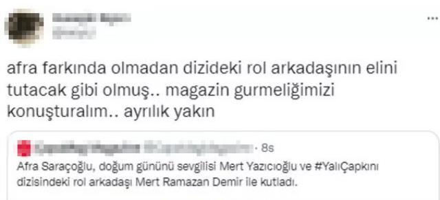 Afra Saraçoğlu, doğum günü pastasını üflerken partnerinin elini tutmaya çalıştı! Sevgilisinin mimikleri dikkatlerden kaçmadı