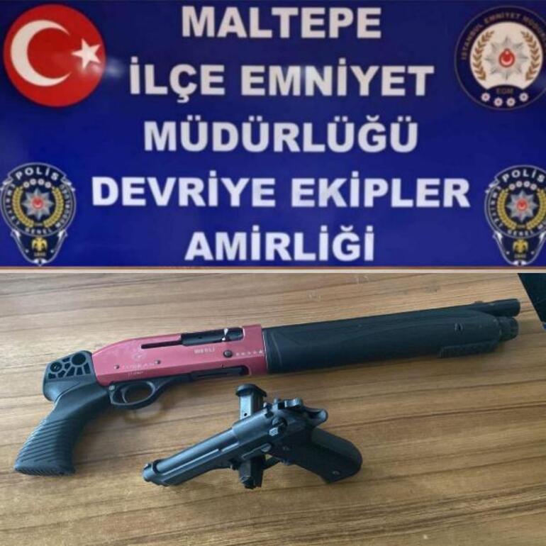 Maltepe’de asker eğlencesinde otomobilin camından çıkarak pompalı tüfekle ateş etti