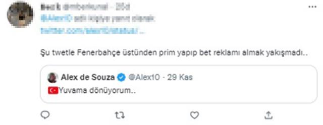 Hiç yakışmadı Alex! Yuvasına dönüş sebebi yalnızca Fenerbahçelileri değil herkesi üzdü