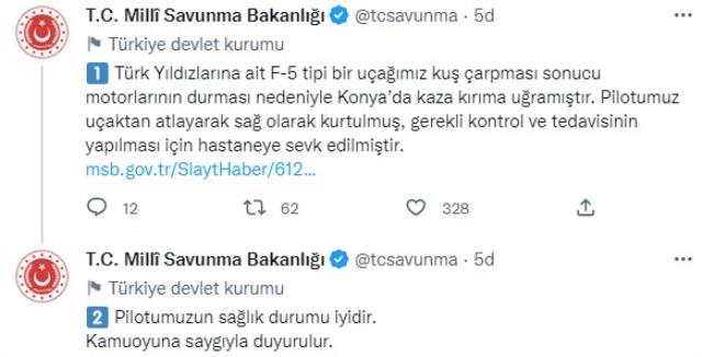 Son Dakika: Konya'da Türk Yıldızları ekibine ait eğitim uçağı düştü! Pilot atlayarak kurtuldu