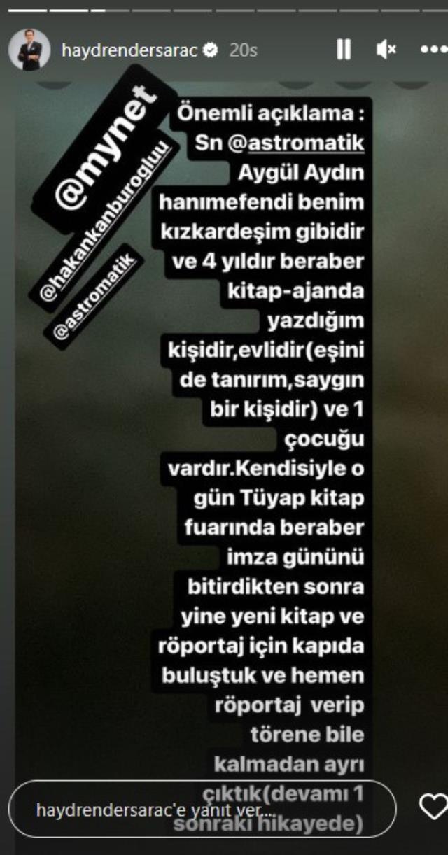 Ödül törenine başka bir kadınla katıldığı için eşini sinirlendiren Ender Saraç, yasak aşk iddiasını yalanladı