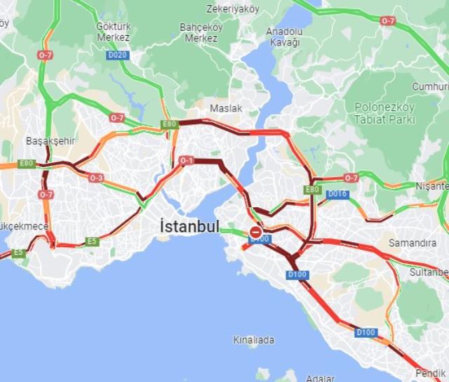 İstanbul'da yollar kilit! Sürücüler iki yaka arasında sıkıştı kaldı