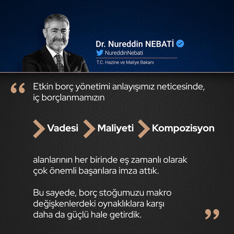 Bakan Nebati'den 'iç borçlanma' açıklaması