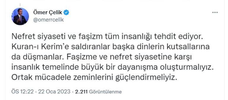 AK Parti'li Çelik: Faşizm ve nefret siyasetine karşı dayanışma oluşturmalıyız