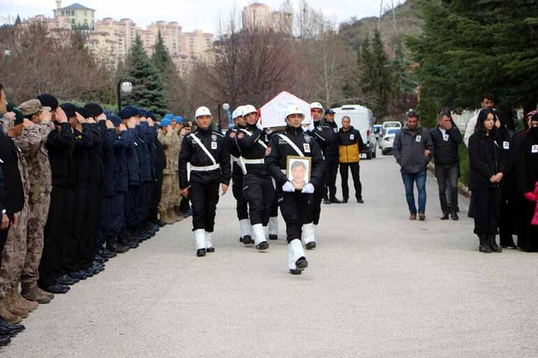 Tokat'ta kalp krizinden hayatını kaybeden polis için tören