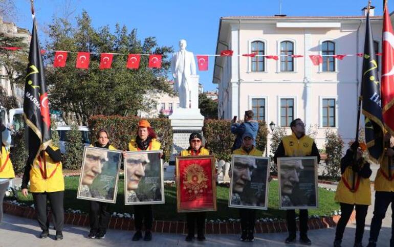 Tekirdağ'dan Çanakkale'ye '57'nci Alay Vefa Yürüyüşü' başladı