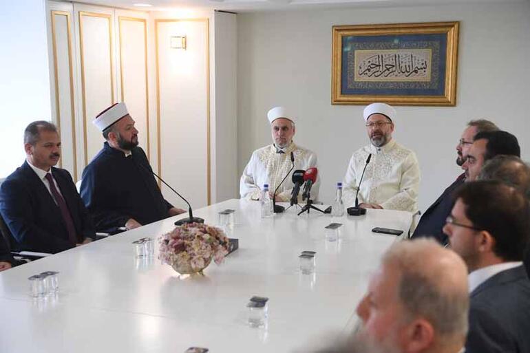 Diyanet İşleri Başkanı Erbaş, Bulgaristan Başmüftüsü ile görüştü