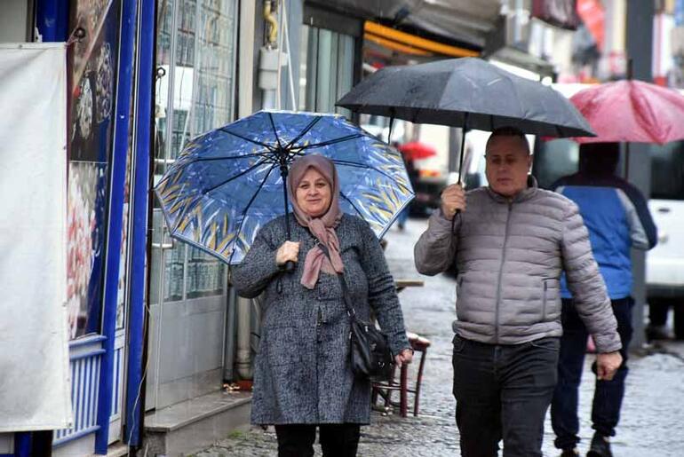 Edirne'de sağanak etkili oldu