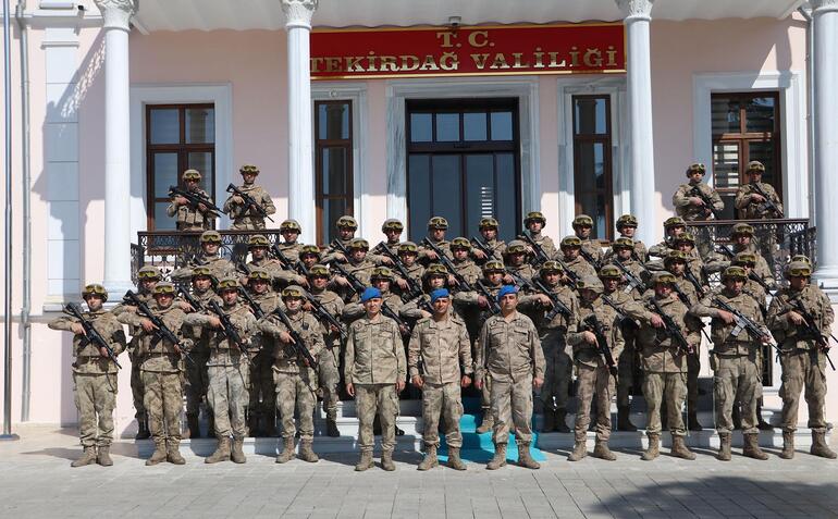 Tekirdağ'da askerlerin tarihi fotoğrafı yeniden canlandırıldı