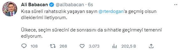 Cumhurbaşkanı Erdoğan'ın sağlık durumuyla ilgili Yardımcısı Fuat Oktay'dan açıklama: Hamdolsun gayet iyi