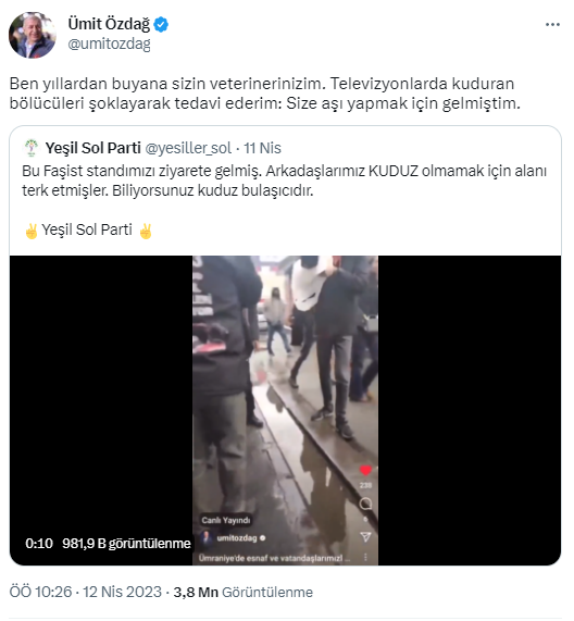 Siyasette seviye yerlerde! Özdağ ile Yeşil Sol Parti sosyal medyada sokak ağzıyla kavga etti