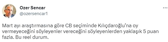 Metropoll son seçim anketi 2023! Metropoll kurucusu Özer Sencar, son anket sonuçlarını paylaştı! Metropoll son anket sonuçları nedir?