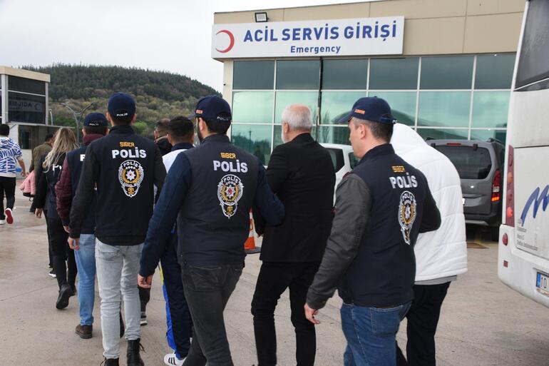 Balıkesir merkezli 7 ilde siber dolandırıcılık operasyonu: 16 gözaltı