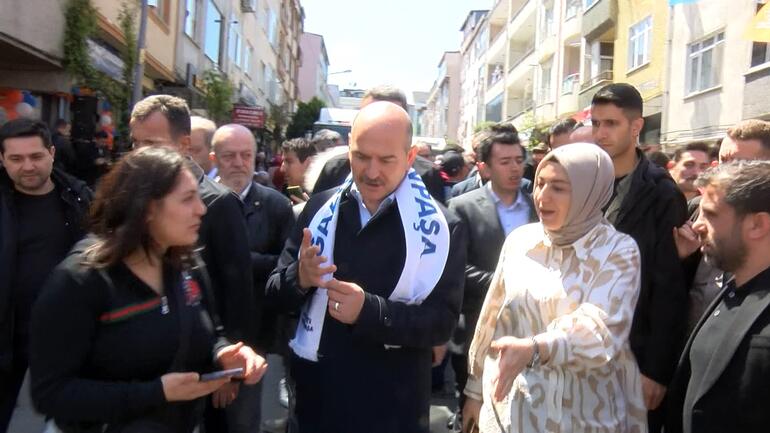 Bakan Soylu Gaziosmanpaşa'da Seçim İrtibat Bürosunun açılışını yaptı