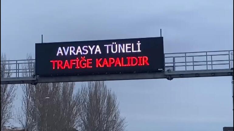 Avrasya Tüneli'nde kaza