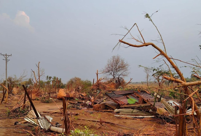 Myanmar'da hortum felaketi: 6 ölü, 109 yaralı