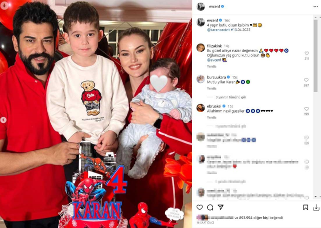 Karan 4 yaşına bastı! Aile fotoğraflarını paylaşan Burak Özçivit ve Fahriye Evcen küçük oğullarını sır gibi sakladı