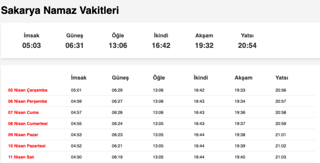 Tekirdağ, Sakarya, Yalova akşam ne zaman, saat kaçta? 4 Nisan Tekirdağ, Sakarya, Yalova namaz vakti! Tekirdağ, Sakarya, Yalova akşam ezanı saat kaçta?