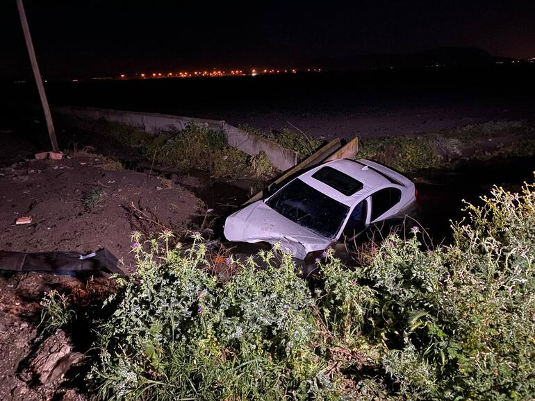 Adana’da otomobil sulama kanalına düştü: 1 ölü, 1 yaralı