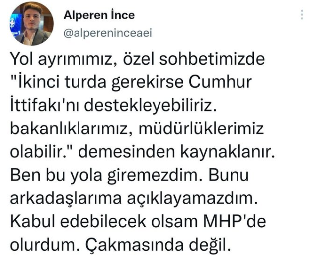 Sinan Oğan'dan 2. turda Cumhur İttifakı'nı destekleyeceğini iddia eden isme sert tepki