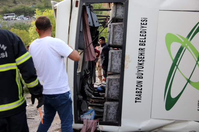 Trabzon'daki otobüs kazasında ölü sayısı 6'ya yükseldi