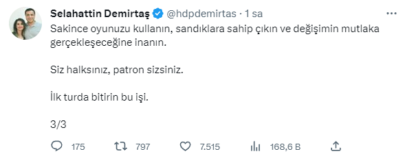 Selahattin Demirtaş'tan Muharrem İnce'nin adaylıktan çekilmesine ilişkin ilk yorum