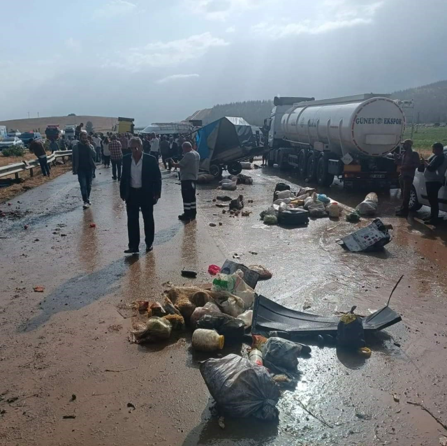 Tarım işçilerini taşıyan minibüs, hafriyat kamyonu ile çarpıştı! 1 ölü, çok sayıda yaralı var