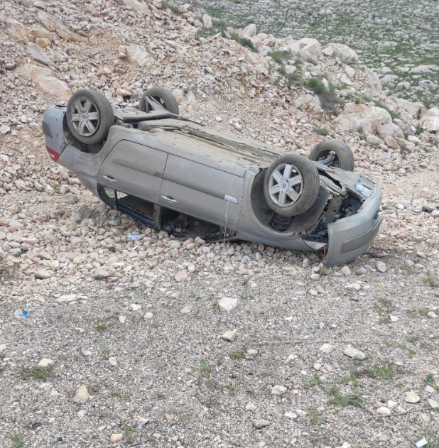 Yoldan çıkan otomobil takla attı: 5 yaralı