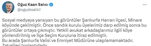 Şanlıurfa'da toplu oy kullanımı iddialarına Valilik'ten yanıt geldi