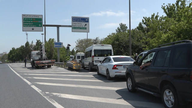 Cumhur İttifakı'nın İstanbul mitingi öncesi D-100'de yoğunluk