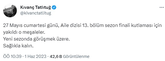 Kıvanç Tatlıtuğ, seçim sonucunun ardından meşale yakıp kutlama yaptığı iddiasını yalanladı