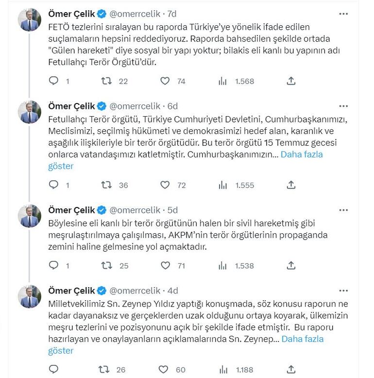 AK Parti'li Çelik'ten AKPM'de onaylanan rapora tepki: Terörist darbecileri meşrulaştırmaya çalışan bir rapora imza atmaları utanç vericidir