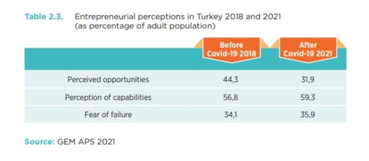 Pandemiyle girişimciliği kariyer olarak görenlerin sayısı yüzde 17 düştü