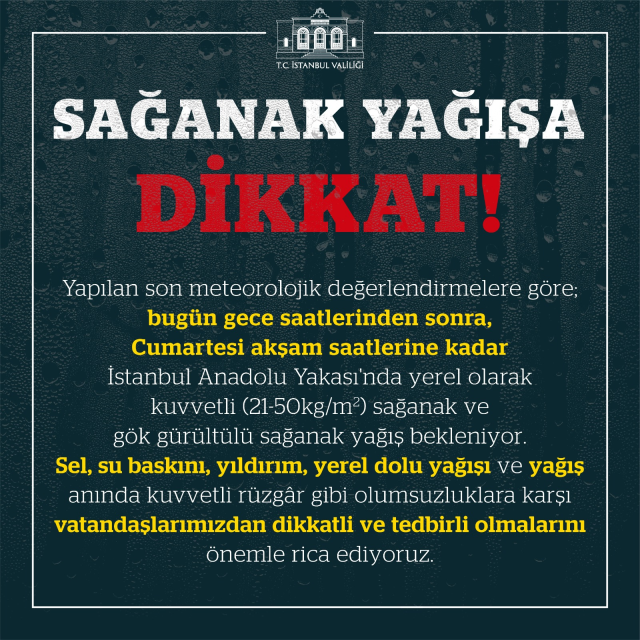 Hafta sonu planı yapanlar dikkat! İstanbul ve Ankara dahil 29 il için sarı kodlu uyarı