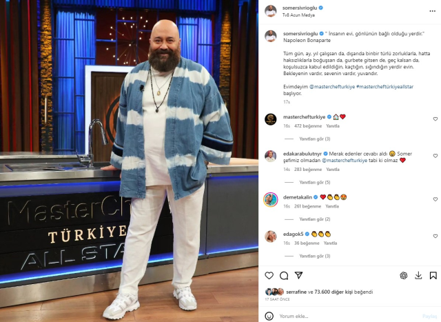 MasterChef'ten ayrıldığı konuşulan Somer Sivrioğlu, 1 ay sonra çekimlere dahil olacak