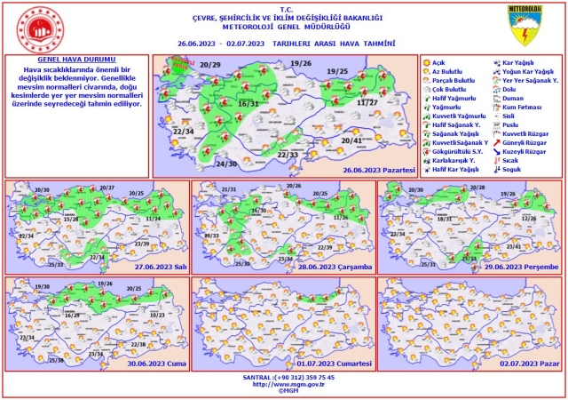 Meteoroloji'den Kurban Bayramı hava tahmini