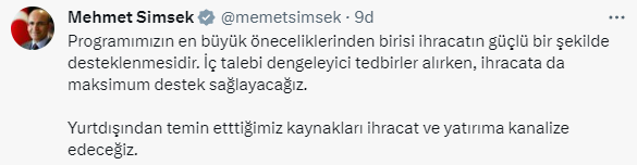 Merkez Bankası, ihracatçının reeskont kredisi limitini 5 kat arttırdı! Mehmet Şimşek'ten ilk açıklama geldi